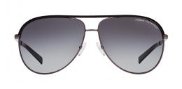 Armani Exchange 0AX2002 6006T3 polarisiert Metall Pilot Grau/Schwarz Sonnenbrille, Sunglasses