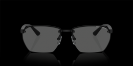 Armani Exchange 0AX2048S 600087 Metall Rechteckig Schwarz/Schwarz Sonnenbrille, Sunglasses