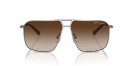 Armani Exchange 0AX2050S 600373 Metall Pilot Grau/Grau Sonnenbrille, Sunglasses
