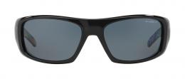 Arnette HOT SHOT 0AN4182 214981 polarisiert Kunststoff Eckig Schwarz/Schwarz Sonnenbrille, Sunglasses