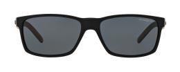 Arnette SLICKSTER 0AN4185 227381 polarisiert Kunststoff Rechteckig Schwarz/Schwarz Sonnenbrille, Sunglasses; auch als Gleitsichtbrille