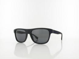 Boss BOSS 1322/S 0VK/M9 55 matte black blue / grey polarized