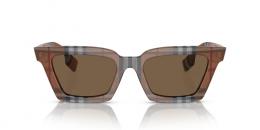Burberry BRIAR 0BE4392U 396673 Kunststoff Panto Braun/Braun Sonnenbrille mit Sehstärke, verglasbar; Sunglasses; auch als Gleitsichtbrille