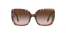 Burberry CAROLL 0BE4323 400513 Kunststoff Panto Braun/Mehrfarbig Sonnenbrille mit Sehstärke, verglasbar; Sunglasses; auch als Gleitsichtbrille