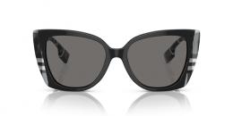 Burberry MERYL 0BE4393 405181 polarisiert Kunststoff Schmetterling / Cat-Eye Schwarz/Weiss Sonnenbrille mit Sehstärke, verglasbar; Sunglasses; auch als Gleitsichtbrille