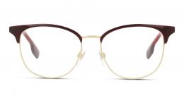 Burberry SOPHIA 0BE1355 1319 Metall Panto Goldfarben/Dunkelrot Brille online; Brillengestell; Brillenfassung; Glasses; auch als Gleitsichtbrille