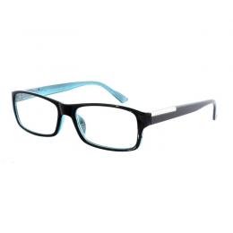 Business Lesebrille mit Flexbgeln schwarz blau