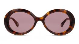 Chloe CH0051S 005 Kunststoff Rund Oval Havana/Havana Sonnenbrille mit Sehstärke, verglasbar; Sunglasses; auch als Gleitsichtbrille