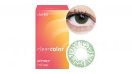 Clearcolor™ Colors - Green Farblinsen Sphärisch 2 Stück Kontaktlinsen; Farblinsen; Motivlinsen; Halloween; Karneval; Verkleiden; Kontaktlinsen