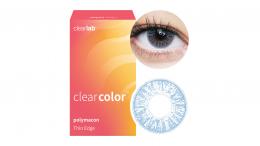 Clearcolor™ Colors - Light Blue Farblinsen Sphärisch 2 Stück Kontaktlinsen; Farblinsen; Motivlinsen; Halloween; Karneval; Verkleiden; Kontaktlinsen