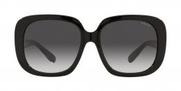 Coach C6185 0HC8323U 50028G Kunststoff Panto Schwarz/Schwarz Sonnenbrille mit Sehstärke, verglasbar; Sunglasses; auch als Gleitsichtbrille