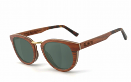 COR® | COR003 Holz Sonnenbrille - grau-grün polarisierend polarisierte  Sonnenbrille, UV400 Schutzfilter