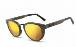 COR® | COR004 Holz Sonnenbrille - laser gold  Sonnenbrille, UV400 Schutzfilter