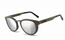CORÂ® | COR004 Holz Sonnenbrille - laser silver  Sonnenbrille, UV400 Schutzfilter