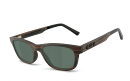 CORÂ® | COR010 Holz Sonnenbrille - grau-grÃ¼n polarisierend polarisierte  Sonnenbrille, UV400 Schutzfilter