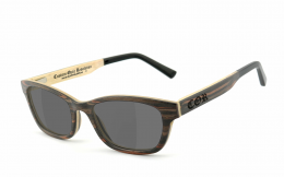 COR® | COR011 Holz Sonnenbrille - selbsttönend selbsttönende  Sonnenbrille, UV400 Schutzfilter
