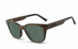 COR® | COR012 Holz Sonnenbrille - grau-grün polarisierend polarisierte  Sonnenbrille, UV400 Schutzfilter