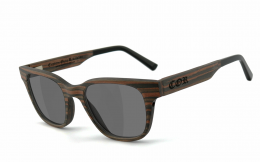 COR® | COR012 Holz Sonnenbrille - selbsttönend selbsttönende  Sonnenbrille, UV400 Schutzfilter
