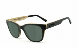 CORÂ® | COR014 Holz Sonnenbrille - grau-grÃ¼n polarisierend polarisierte  Sonnenbrille, UV400 Schutzfilter