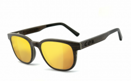 CORÂ® | COR016 Holz Sonnenbrille - laser gold  Sonnenbrille, UV400 Schutzfilter