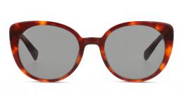 DbyD Kunststoff Schmetterling / Cat-Eye Havana/Rot Sonnenbrille mit Sehstärke, verglasbar; Sunglasses; auch als Gleitsichtbrille