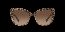 Dolce&Gabbana 0DG4348 316313 Kunststoff Schmetterling / Cat-Eye Braun/Braun Sonnenbrille mit Sehstärke, verglasbar; Sunglasses; auch als Gleitsichtbrille