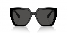 Dolce&Gabbana 0DG4438 501/87 Kunststoff Panto Schwarz/Schwarz Sonnenbrille mit Sehstärke, verglasbar; Sunglasses; auch als Gleitsichtbrille