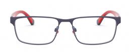 Emporio Armani 0EA1105 3092 Metall Rechteckig Blau/Blau Brille online; Brillengestell; Brillenfassung; Glasses; auch als Gleitsichtbrille