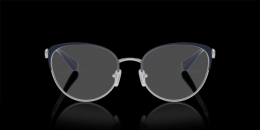Emporio Armani 0EA1150 3368 Metall Schmetterling / Cat-Eye Silberfarben/Blau Brille online; Brillengestell; Brillenfassung; Glasses; auch als Gleitsichtbrille
