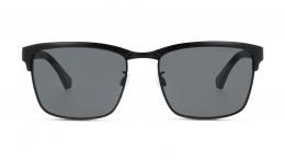 Emporio Armani 0EA2087 301487 Metall Rechteckig Schwarz/Schwarz Sonnenbrille mit Sehstärke, verglasbar; Sunglasses; auch als Gleitsichtbrille