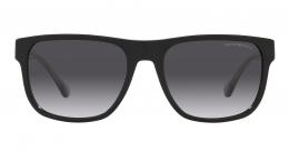 Emporio Armani 0EA4163 58758G Kunststoff Panto Schwarz/Schwarz Sonnenbrille mit Sehstärke, verglasbar; Sunglasses; auch als Gleitsichtbrille