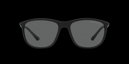 Emporio Armani 0EA4201 500187 Kunststoff Panto Schwarz/Schwarz Sonnenbrille mit Sehstärke, verglasbar; Sunglasses