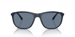 Emporio Armani 0EA4201 50882V polarisiert Kunststoff Panto Blau/Blau Sonnenbrille mit Sehstärke, verglasbar; Sunglasses; auch als Gleitsichtbrille