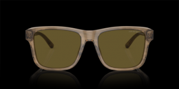 Emporio Armani 0EA4208 605573 Kunststoff Panto Grün/Braun Sonnenbrille mit Sehstärke, verglasbar; Sunglasses; auch als Gleitsichtbrille