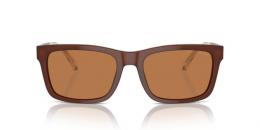 Emporio Armani 0EA4224 609573 Kunststoff Rechteckig Transparent/Braun Sonnenbrille, Sunglasses