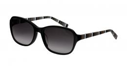 Esprit 17885B 505 Kunststoff Rund Schwarz/Schwarz Sonnenbrille mit Sehstärke, verglasbar; Sunglasses; auch als Gleitsichtbrille