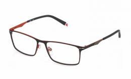 FILA VFI122 550181 0181 Metall Eckig Schwarz/Rot Brille online; Brillengestell; Brillenfassung; Glasses; auch als Gleitsichtbrille