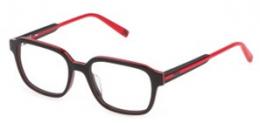 FILA VFI303L 06UE Kunststoff Panto Schwarz/Rot Brille online; Brillengestell; Brillenfassung; Glasses