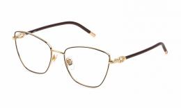 Furla VFU549 0307 Metall Schmetterling / Cat-Eye Pink Gold/Dunkelrot Brille online; Brillengestell; Brillenfassung; Glasses; auch als Gleitsichtbrille