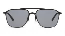 Giorgio Armani 0AR6110 300187 Metall Panto Schwarz/Schwarz Sonnenbrille, Sunglasses