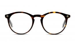 Gucci GG0121O 002 Kunststoff Rund Braun/Braun Brille online; Brillengestell; Brillenfassung; Glasses; auch als Gleitsichtbrille