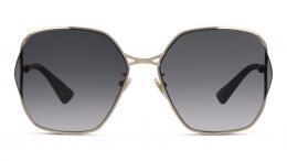 Gucci GG0818SA 001 Metall Irregular Goldfarben/Goldfarben Sonnenbrille, Sunglasses