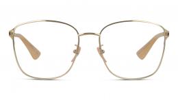 Gucci GG0819OA 002 Metall Panto Goldfarben/Goldfarben Brille online; Brillengestell; Brillenfassung; Glasses; auch als Gleitsichtbrille