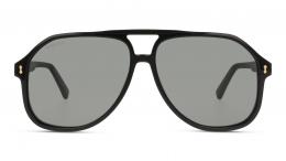 Gucci GG1042S 001 Kunststoff Pilot Schwarz/Schwarz Sonnenbrille mit Sehstärke, verglasbar; Sunglasses; auch als Gleitsichtbrille