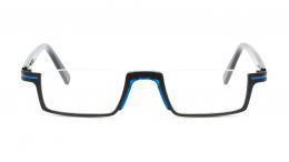 GV Library Metall Rechteckig Schwarz/Blau Brille online; Brillengestell; Brillenfassung; Glasses