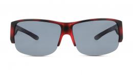 GV Library polarisiert Kunststoff Rechteckig Havana/Rot Sonnenbrille, Sunglasses