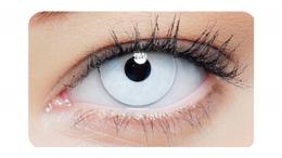 Halloween Kontaktlinsen 1-DAY White Out Tageslinsen Sphärisch 2 Stück Kontaktlinsen; contact lenses; Kontaktlinsen