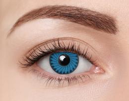 Halloween Kontaktlinsen Blue Turbo Monatslinsen Sphärisch 2 Stück Kontaktlinsen; contact lenses; Kontaktlinsen