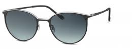 HUMPHREY´S eyewear 585336 10 Metall Panto Schwarz/Grau Sonnenbrille mit Sehstärke, verglasbar; Sunglasses; auch als Gleitsichtbrille