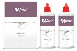 iWear dynamic 2x360ml Peroxid Pflege Doppelpack 720 ml Kontaktlinsen-Pflegemittel; -Flüssigkeit; -Lösung; -Reinigungsmittel; Kontaktlinsen